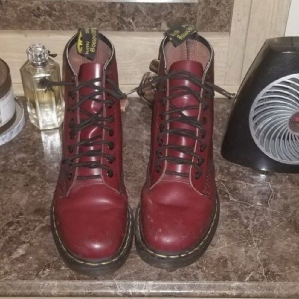 Dr Martens Burgundy Cherry Red Original 1460 8 Eye